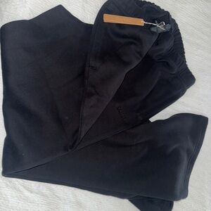 NWT SKIMS Black Wide Leg Sweatpants - Size Medium